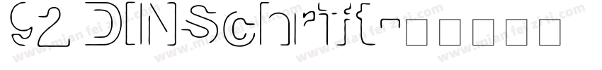 92 DINSchrift字体转换